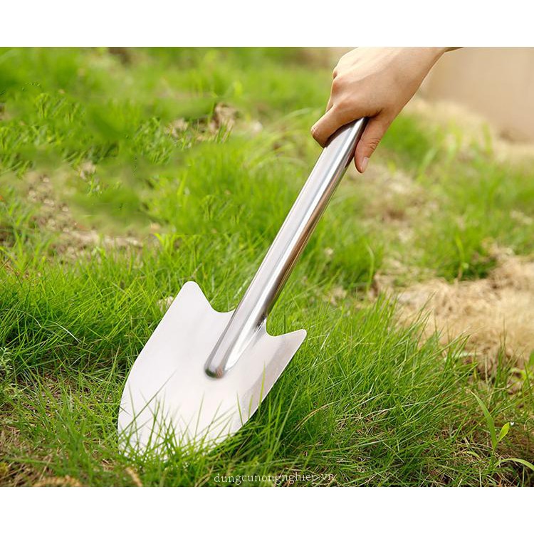 Xẻng làm vườn bằng inox cầm tay mini - HV Store 493