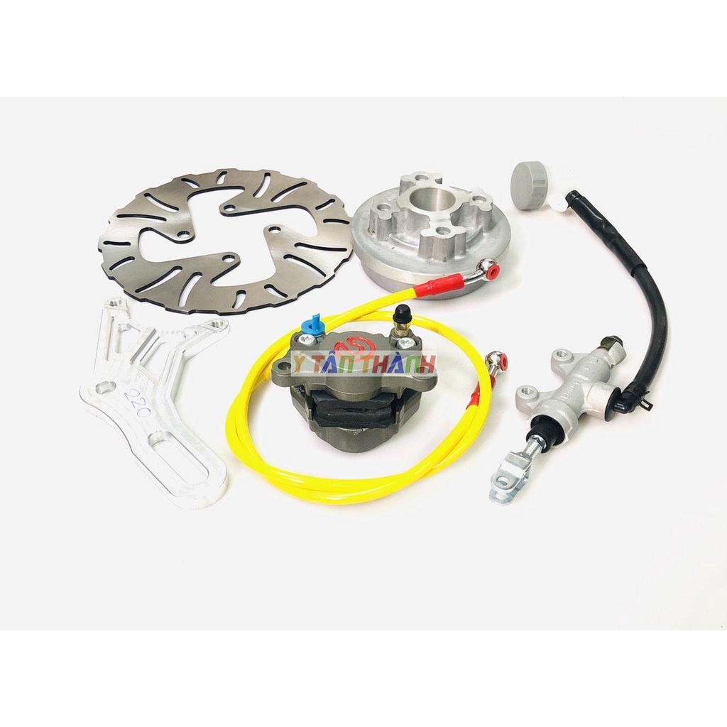 Bộ Đĩa Sau Wave Heo Rembo Xám Đĩa 220Mm V2 MS9012