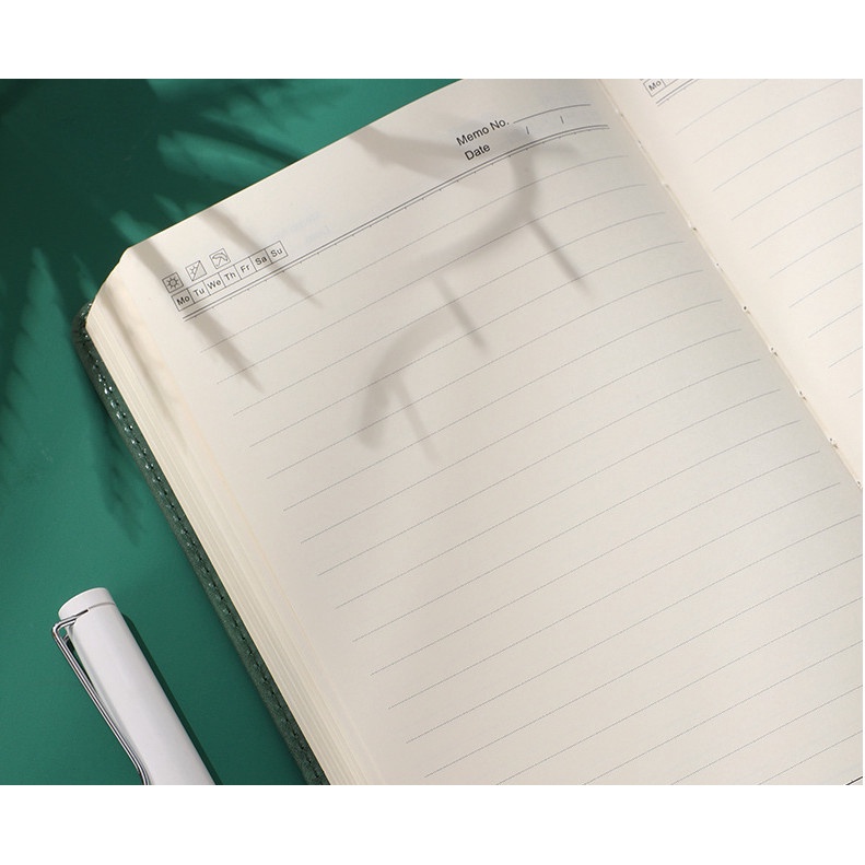 Sổ tay ghi chép bìa da PU A5 JH23-186 mẫu hươu làm quà tặng trang nhã