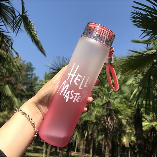 [FLASH SALES] BÌNH NƯỚC THỦY TINH HELLO MASTER 400ML