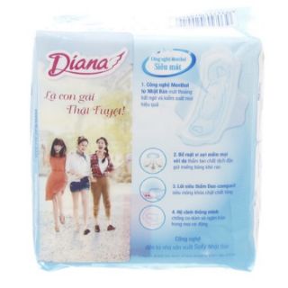 BVS Diana Sensi Cool Fresh Có cánh 23cm (8 miếng)