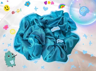 💧SCRUNCHIES BUỘC TÓC MÀU XANH