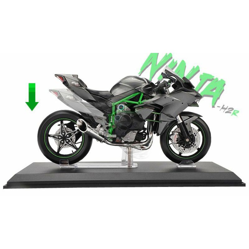 Mô hình xe mô tô Kawasaki Ninja H2R Màu đen Tỉ lệ 1:12 Maisto