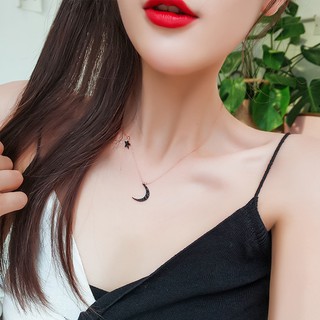 Dây Chuyền Mặt Hình Trăng Sao Đơn Giản Thời Trang Hàn Quốc Cho Nữ
