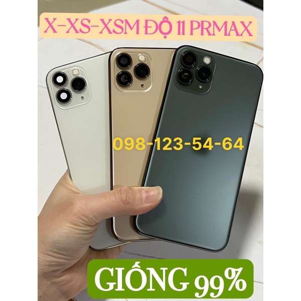 Vỏ độ x xs xsmax độ 11, 11pro, 11promax độ sẫn camera và đèn flash đủ phụ kiện