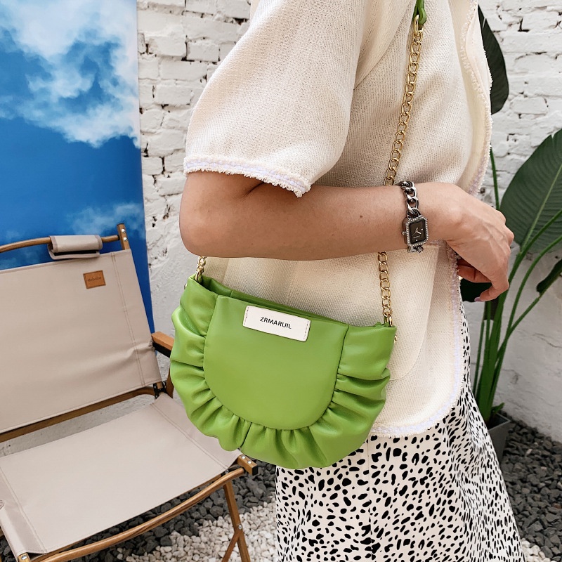 Túi Đeo Chéo Vai Xếp Ly Đơn Giản Mẫu 2022 Thời Trang Cho Nữ