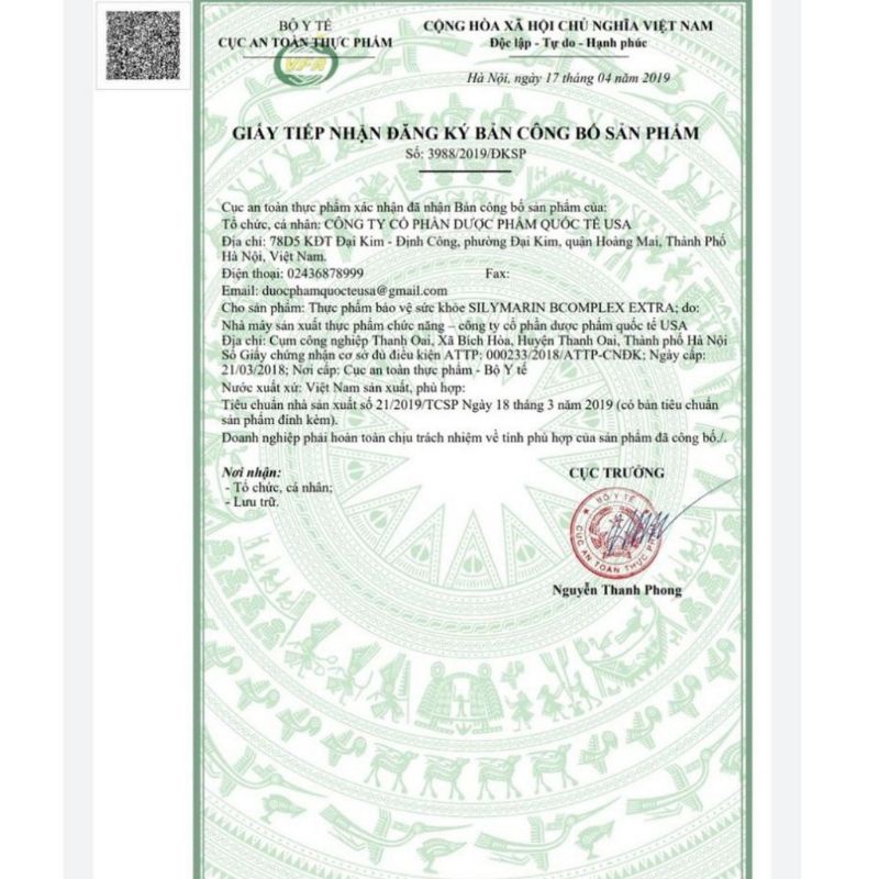 Viên uống bổ gan SILYMARIN EXTRA -Tăng cường chức năng gan_Hộp 60viên