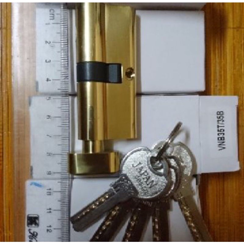 Lõi khóa tay gạt bằng đồng 100%, hàng chuẩn Japan dành cho cửa gỗ, cửa nhựa ( Lõi 70mmX32mm )