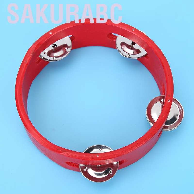 Trống Lắc Cầm Tay Bằng Gỗ Sakurabc 6 ''