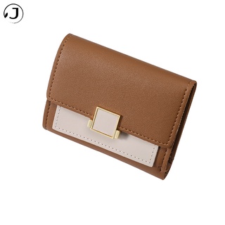 KAITIFEI Ví Ngắn Giá Rẻ Đẹp Thời Trang Cao Cấp Dạng Gập 3 Đựng Tiền Mini Cầm Tay Bằng Da Có Khóa Kéo Sang Trọng Cho Nữ