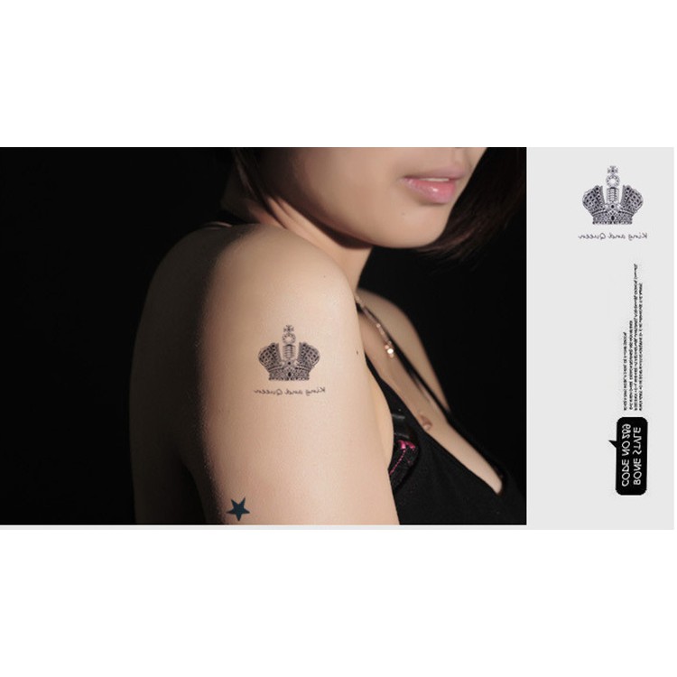 Hình Xăm Dán Mini Tattoo Họa Tiết Đa Dạng Dễ Thương - Hình Xăm Sang Chảnh Hàn Quốc