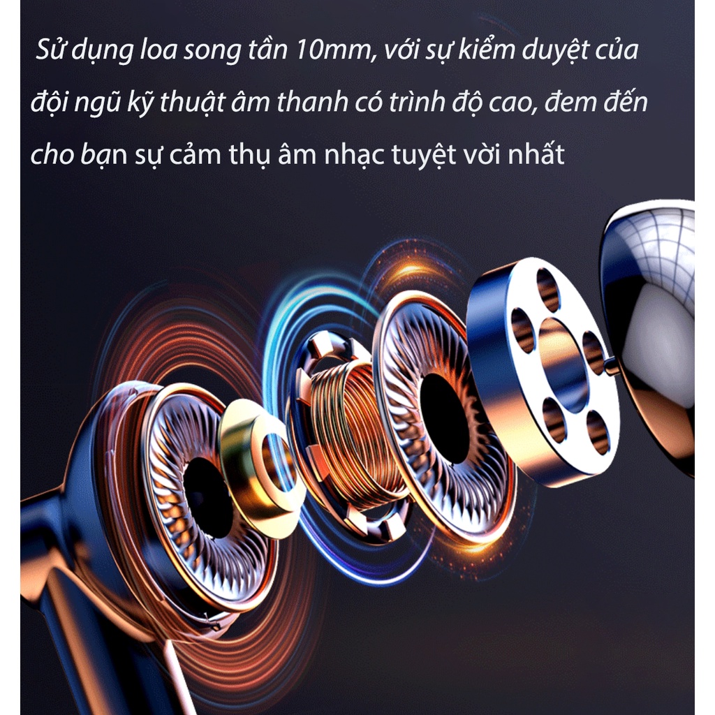 Tai nghe Bluetooth 5.1 MC không dây Chống Ồn gaming cho ĐT táo Samsung Huawei xiaomi Android laptop pc #22
