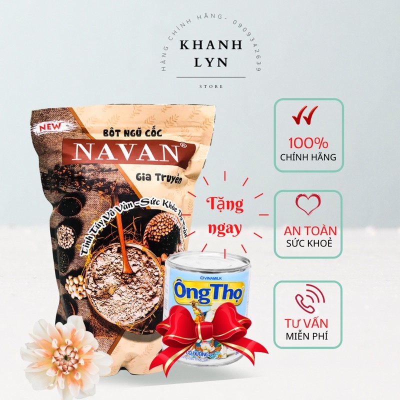 Ngũ cốc Navan 7 vị gia truyền - Lợi sữa cho mẹ, bé nhanh tăng cân