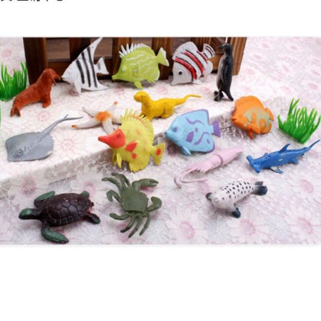 Đồ chơi Bộ siêu tập đại đương 16 con vật size từ 6 đến 10cm