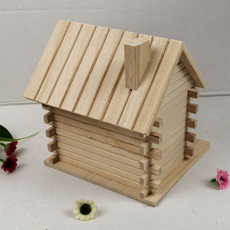 Tổ chim bằng gỗ ấm áp xinh xắn trang trí ngoài trời