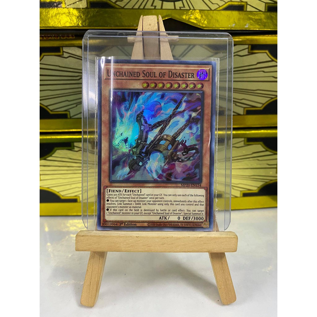 [ Dưa Hấu Yugioh ] Lá bài thẻ bài Unchained Soul of Disaster - Super Rare - Tặng bọc bài nhựa bảo quản
