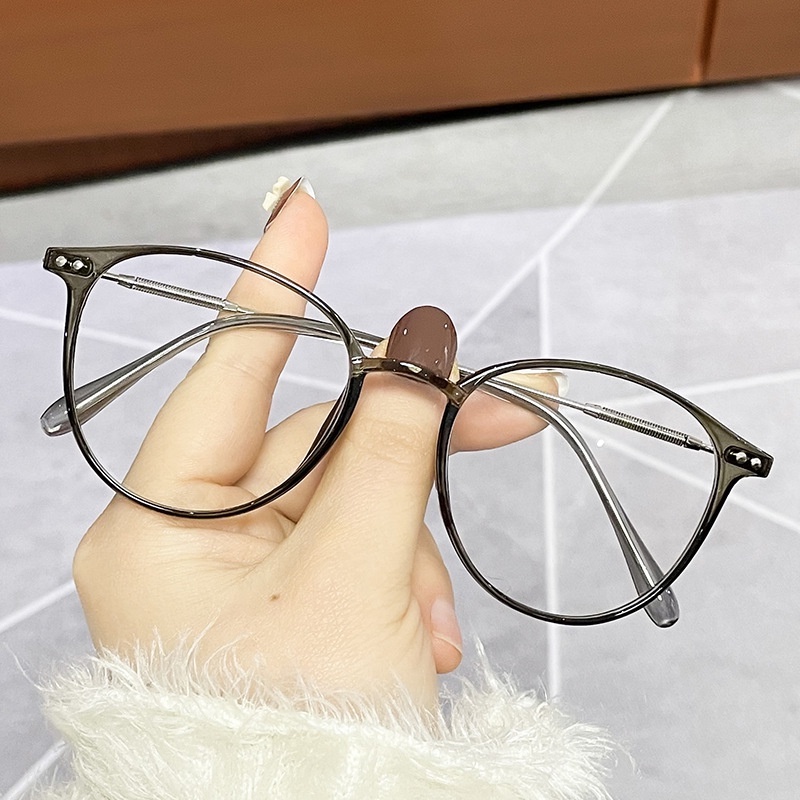 Kính Chống Bức Xạ Gọng Tròn Cổ Điển Thời Trang Cho Nữ