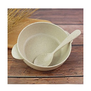 Bát ăn dặm lúa mạch kèm thìa cho bé minmy