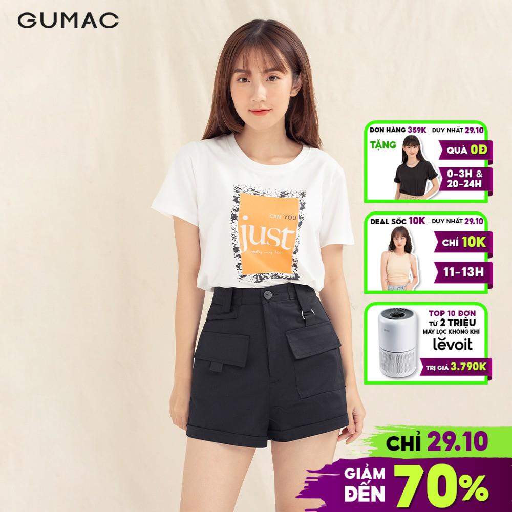 [Mã MABR1111SHOCK giảm 12% tối đa 50k đơn 99k] Quần short phối đai QA1085 GUMAC
