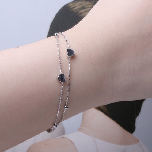 Lắc tay bạc sợi mảnh nhiều mẫu phong cách nhẹ nhàng nữ tính ANNIE