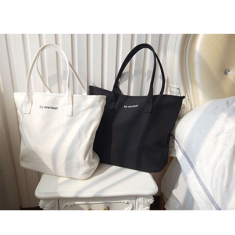 Túi tote vải hàn quốc By Merciparis dày mịn xịn