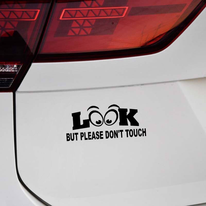 Decal Dán Trang Trí Xe Hơi In Chữ &quot;Don 't Touch&quot; 16.3cm X 7cm