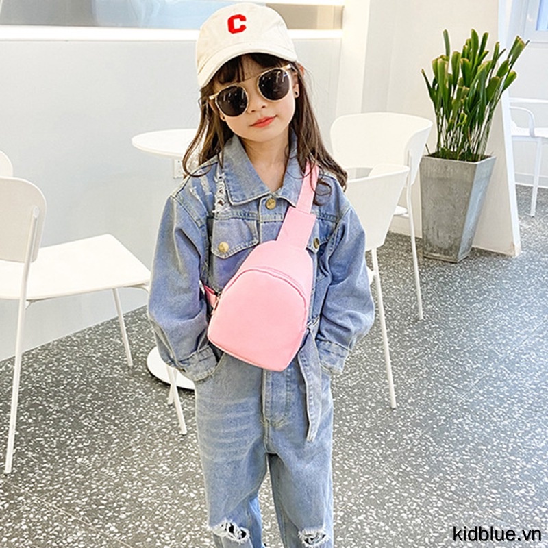 Bags Kids Waist Fanny Packs Solid Color Adjustable Strap Toddler Chest Bag Chilren Stylish Coins Bag for Boys Girls