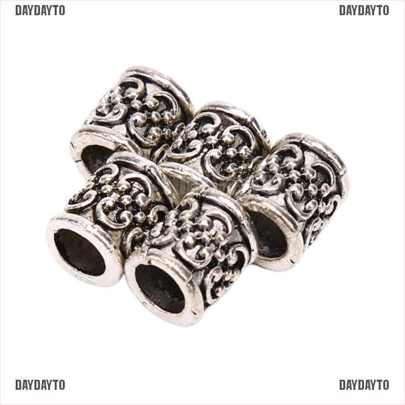 Bộ 5 Hạt Hợp Kim Bện Tóc Phong Cách Viking Cổ Điển