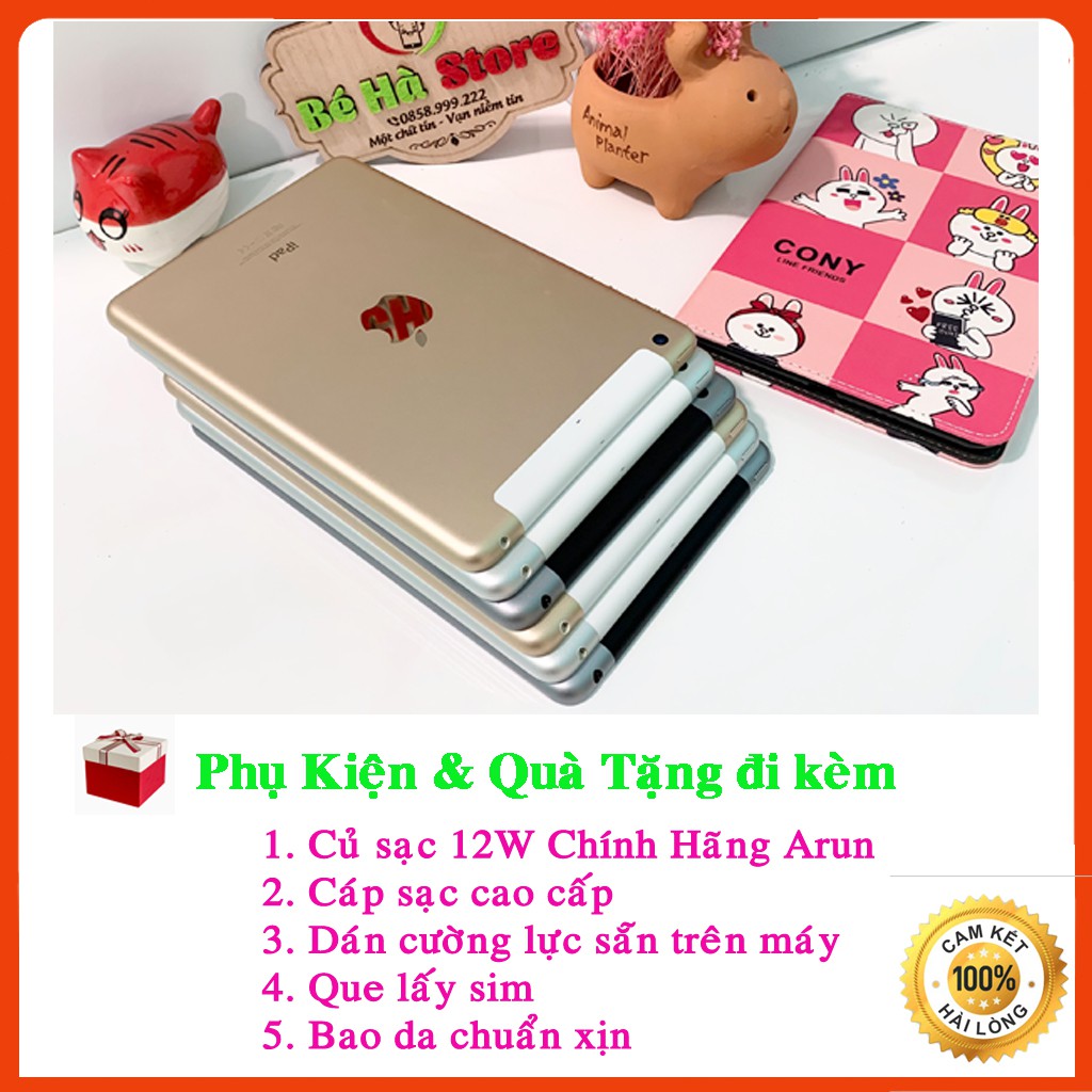 Máy Tính Bảng iPad Mini 3 ( Wifi + 4G ) 16/ 32 / 64/ 128Gb Chính hãng - Mới 99% - Màn Rentina đẹp xuất sắc - Có vân tay | BigBuy360 - bigbuy360.vn