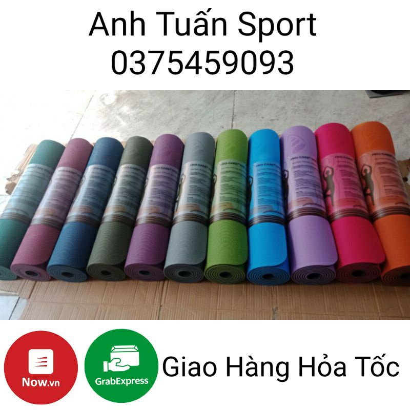 Thảm Tập Yoga, Gym Procare Siêu Bán Có Định Tuyến 2 Lớp 6 Ly Giao Hỏa Tốc