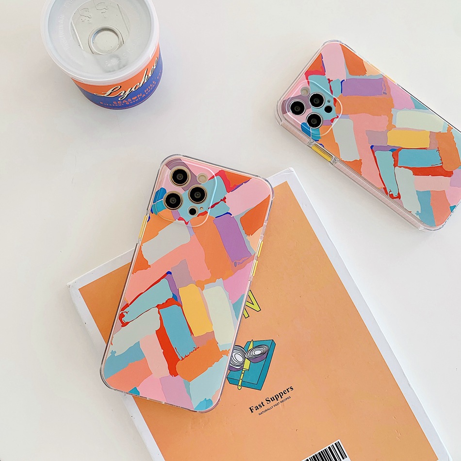 Ốp điện thoại mềm họa tiết hoạt hình nhiều màu dành cho Iphone 11 12 Pro 12pro Max 7 8 Plus 12mini X Xs Max Xr | BigBuy360 - bigbuy360.vn