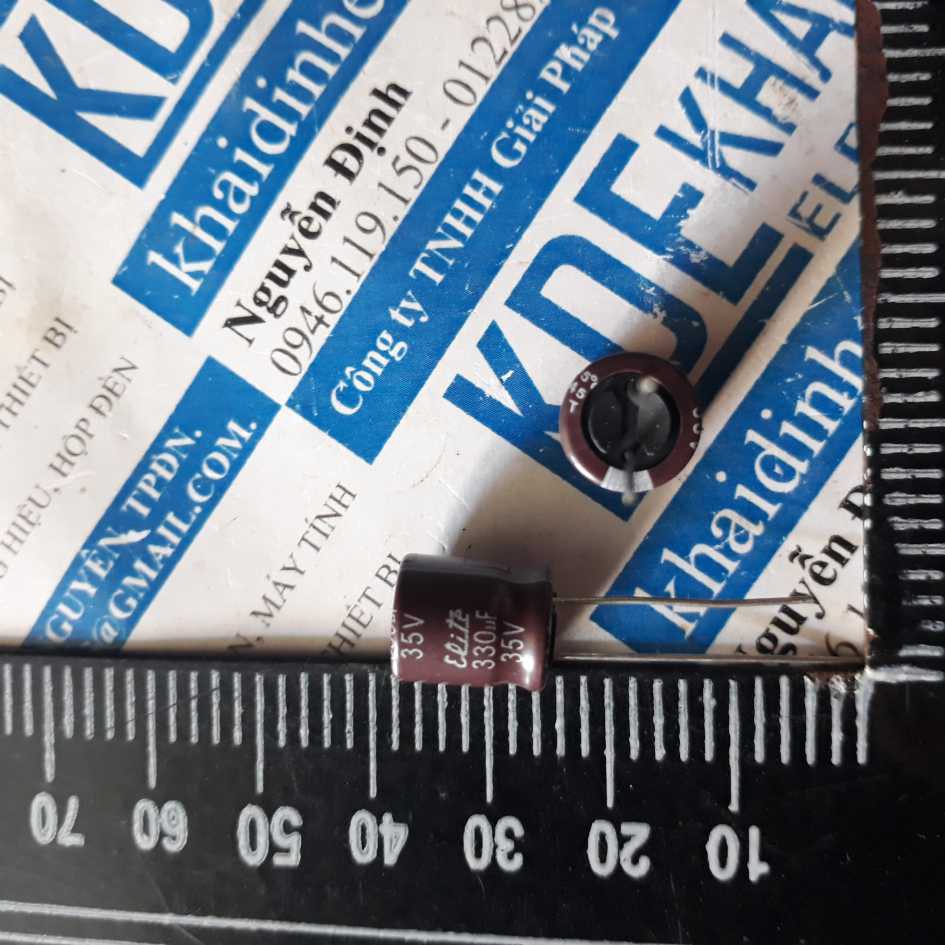 gói 20 con TỤ HÓA, TỤ PHÂN CỰC 330UF 35V 10*13MM kde2908