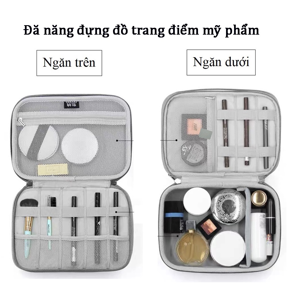 Hộp Đựng Phụ Kiện Công Nghệ Chống Sốc, Túi Đựng Cáp Sạc Laptop Máy Tính Bảng, Pin Dụ Phòng, Đồ Trang Điểm, Mỹ Phẩm Boona