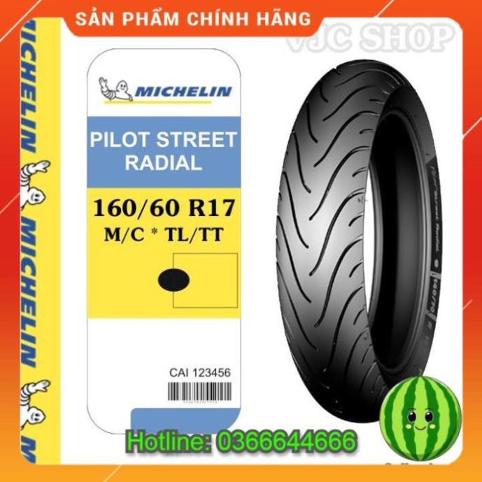 Lốp xe mô tô Michelin 160/60 R17 Pilot Street Radial