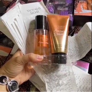 [Auth-Mini] Combo Mist Xịt Toàn Thân 75ml và  Body Lotion Sữa dưỡng thể 75ml Amber Romance