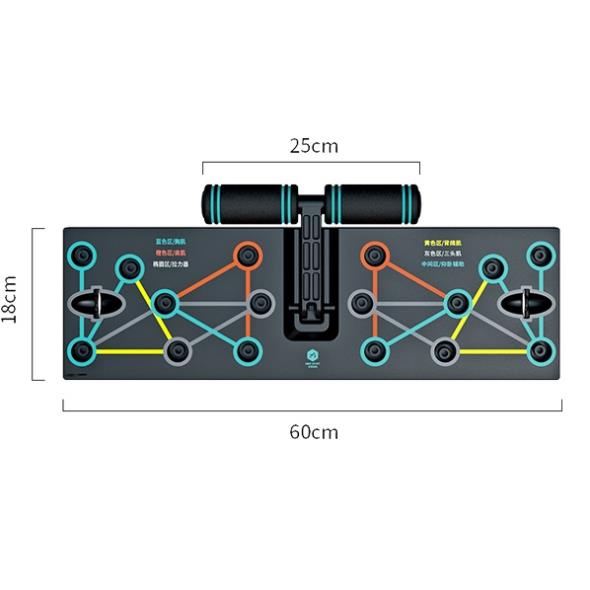 Bộ Dụng Cụ Chống Đẩy Đa Năng, Hít Đất 3 Trong 1 Tích Hợp Tập Bụng,Dây Kéo Tay Thế Hệ Mới