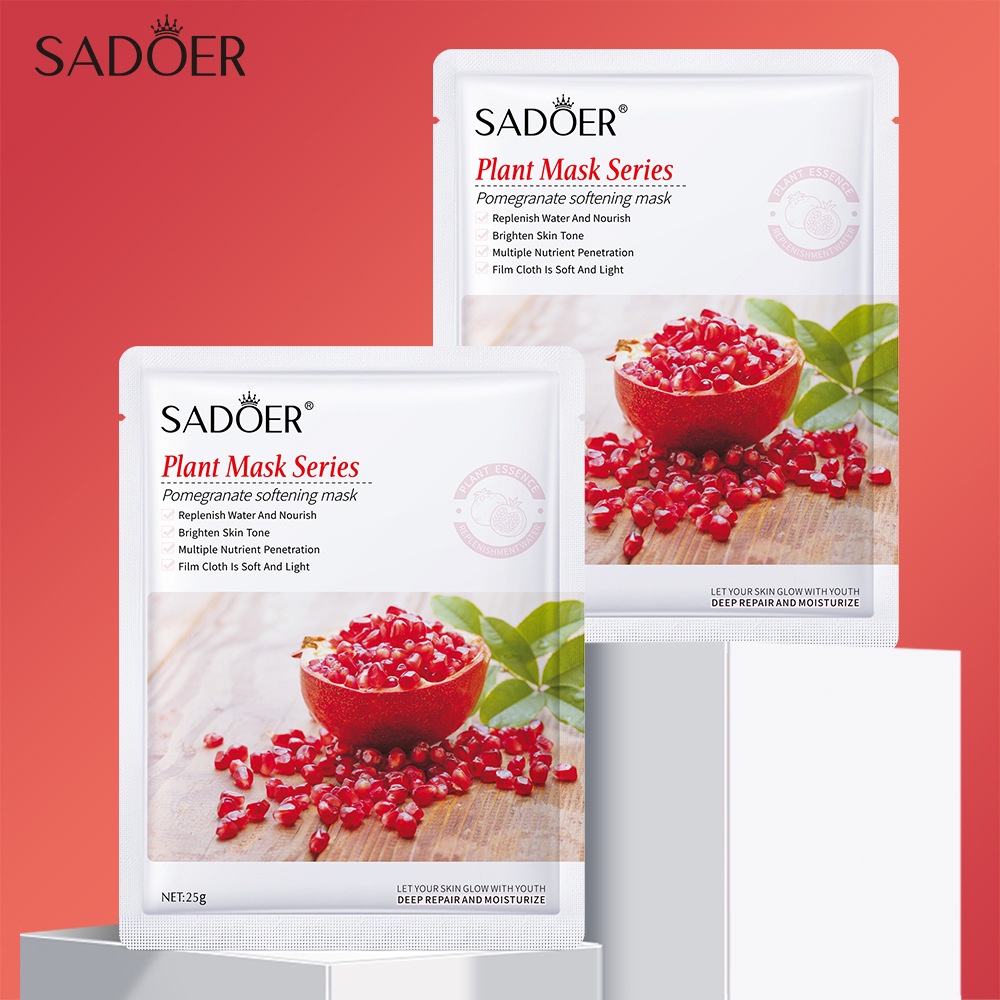 Mặt Nạ Trái Cây SADOER Dưỡng Trắng Mịn Da - Cấp Ẩm - Mờ Thâm -  Chống Lão Hóa - Nội Địa Trung