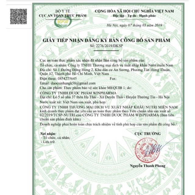 MeQuib 1 - Bổ sung vitamin D3 và vitamin K2