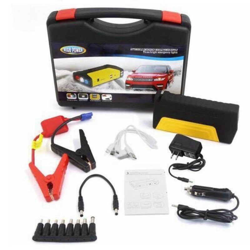 Kích nổ, kích điện ô tô xe hơi HIGH POWER, kèm máy bơm lốp