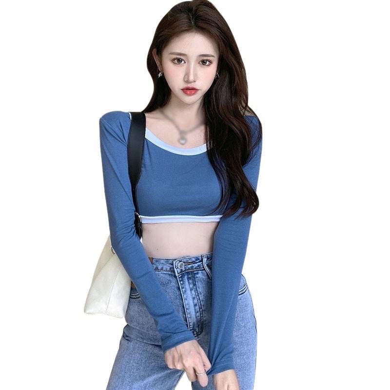 Áo kiểu croptop tay dài