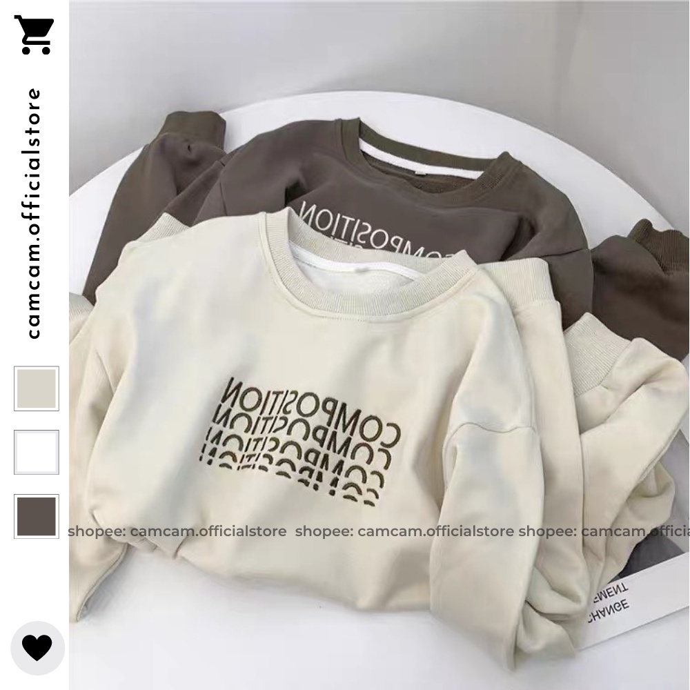 Áo Sweater nhiều chữ Nam Nữ Form Rộng áo Hoodie Lan Nguyễn Shop