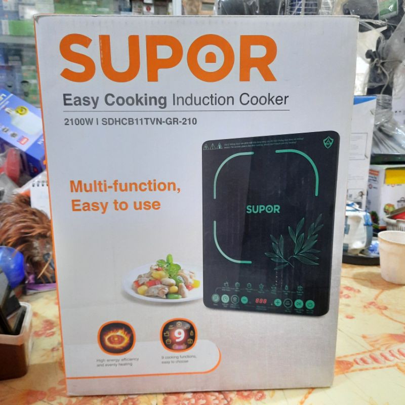 BẾP TỪ CẢM ỨNG SUPOR CÔNG SUẤT CAO 2100W ( model : SDHCB11TVN - GR - 210 )