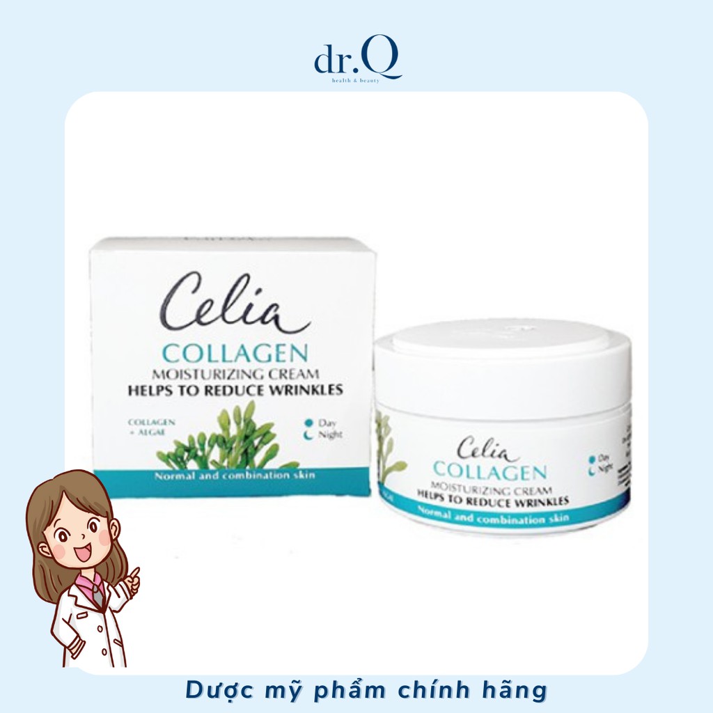 [Chính hãng] Kem bảo vệ dưỡng ẩm chống nhăn Collagen Celia (Celia collagen moisturizing cream helps to reduce wrinkles)