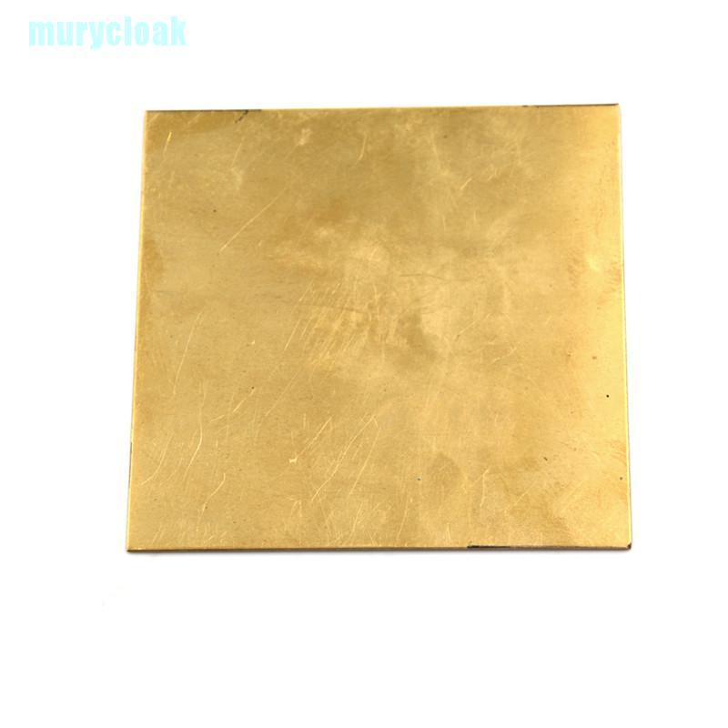 Tấm lá nhôm đồng thau mỏng 0.5mm / 0.8mm / 1mm / 2mm 100x100mm dùng làm phụ kiện diy