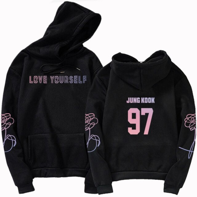 Áo Hoodie Kpop Jungkook BTS Love your self áo hoodie nam nữ