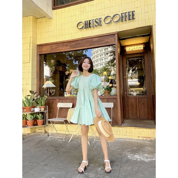 Đầm babydoll bèo xéo nhiều tầng MIEU - HN25