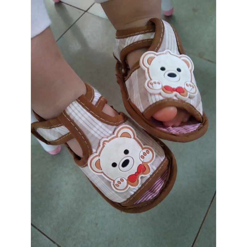 Giày tập đi đế vải chống trượt cho bé từ 5_12 tháng