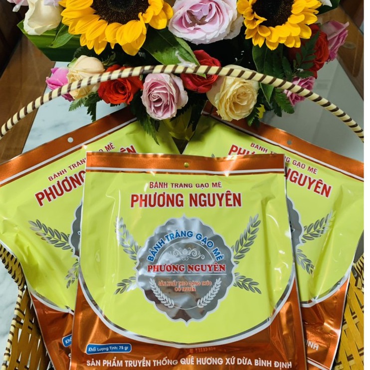 Thùng 50 bì bánh tráng gạo mè Phương Nguyên nướng sẵn