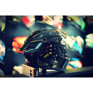 Nón Fullface ROC M137 2 Kính Đen Bóng