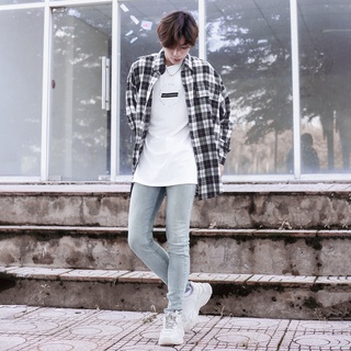 Áo Sơ Mi Flannel Three Hundred Màu Tím